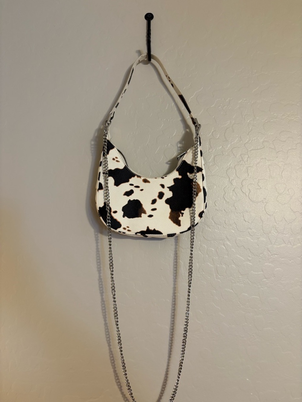 Cow Print Small Shoulder Bag